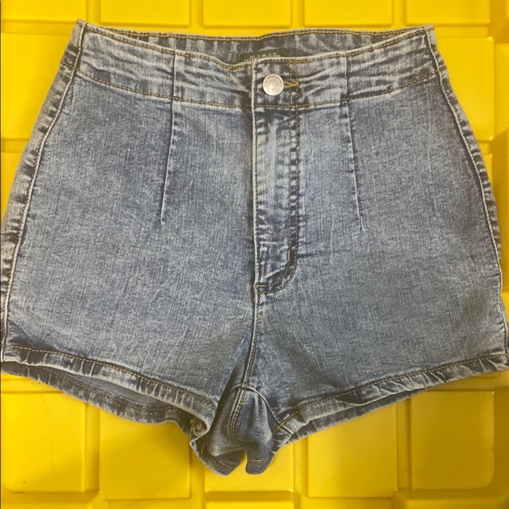 Wild Fable Blue Jean Shorts High-Waisted Fitted